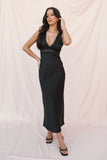 Brennan Maxi Slip Dress Black
