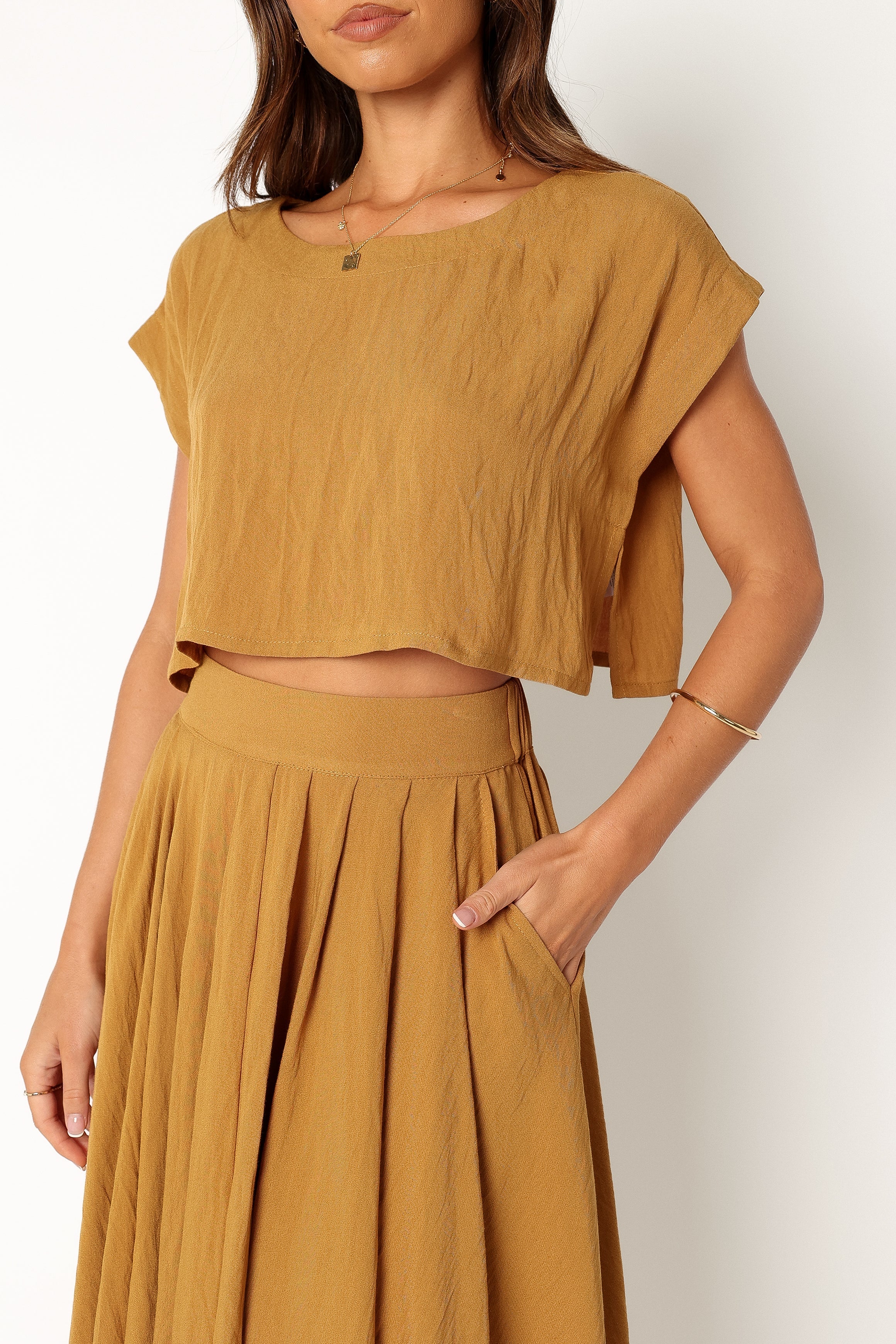 Bessie Two Piece Set Mustard