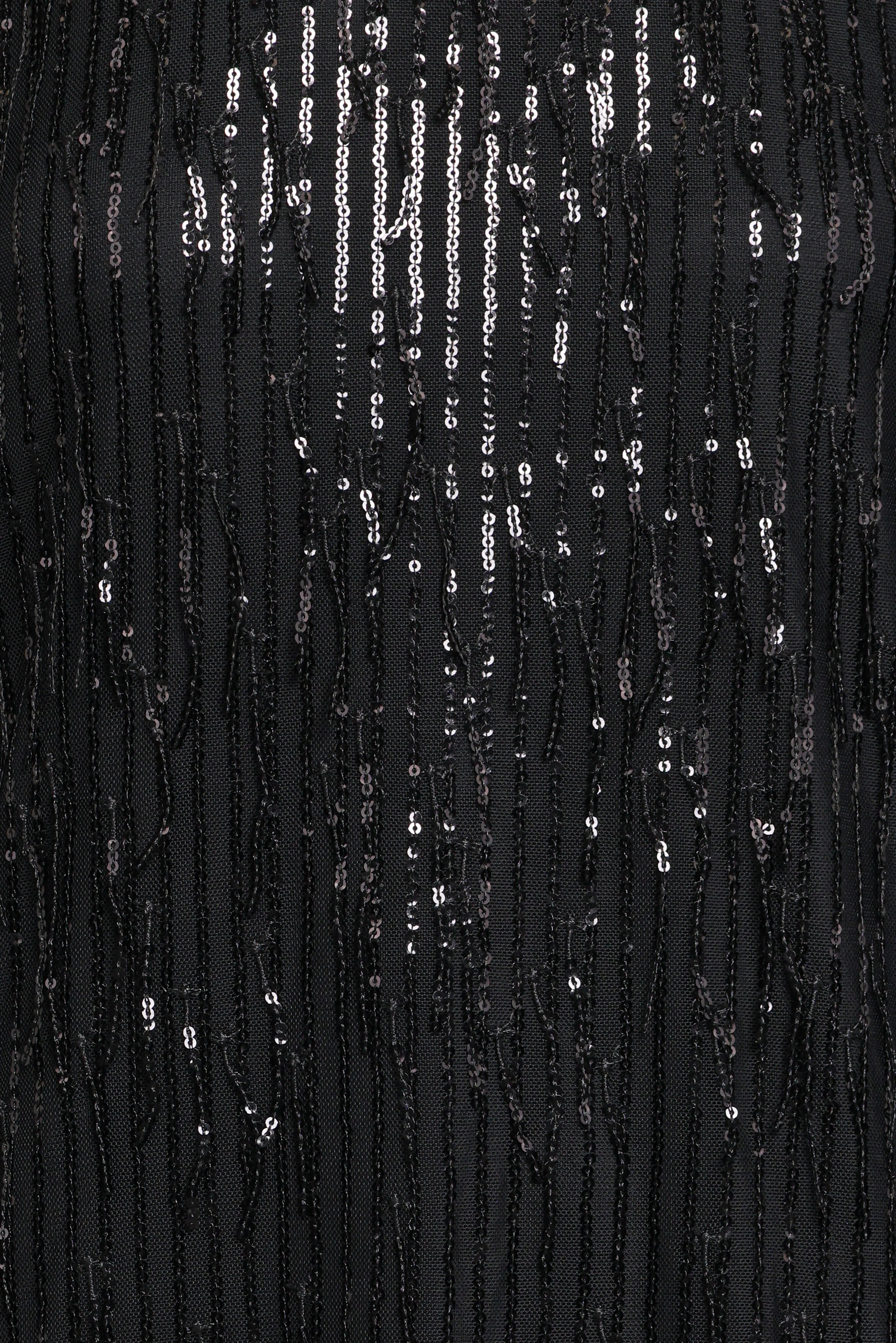 Serena Sequin Mini Dress Black