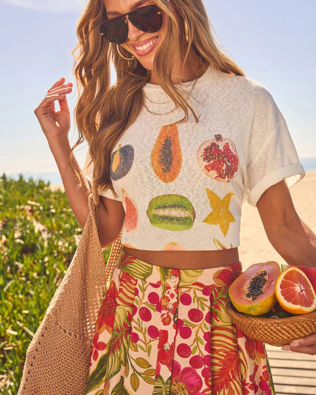Island Fruit Short Sleeve Graphic Tee