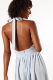 Leigh Halterneck Mini Dress Light Blue
