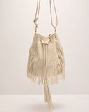 Viral Daydream Fringe Bucket Crossbody Bag