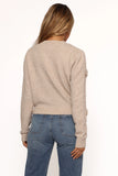 Wynne All Over Flower Knit Sweater Light Taupe