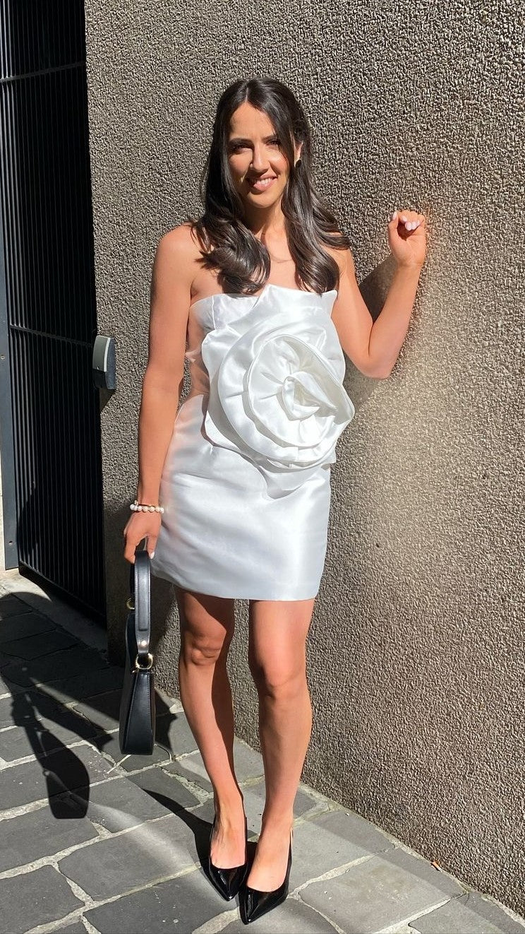 Paris Mini Dress White