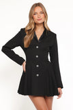Sonya Long Sleeve Mini Dress Black