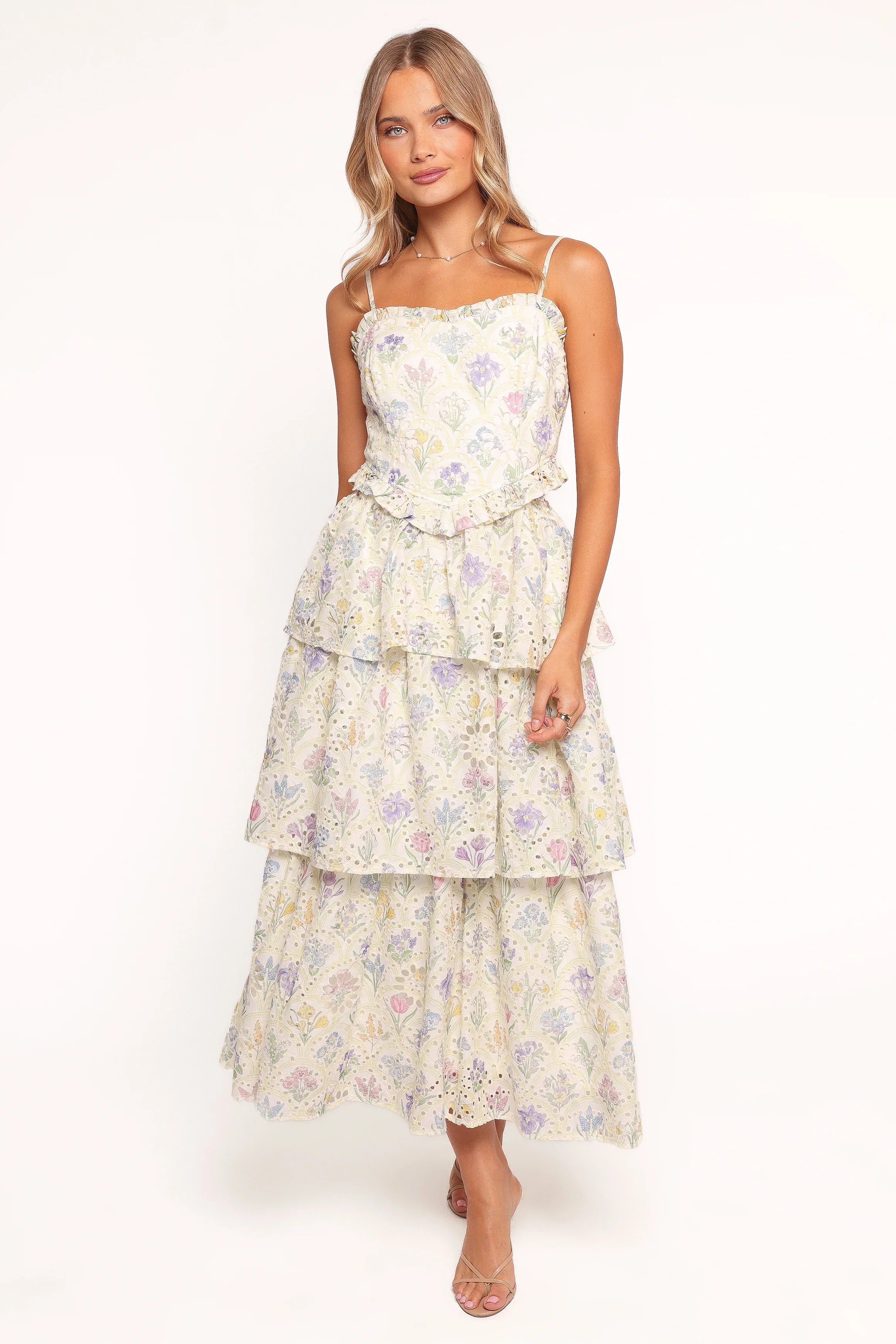 Iveta Midi Dress Multi Floral