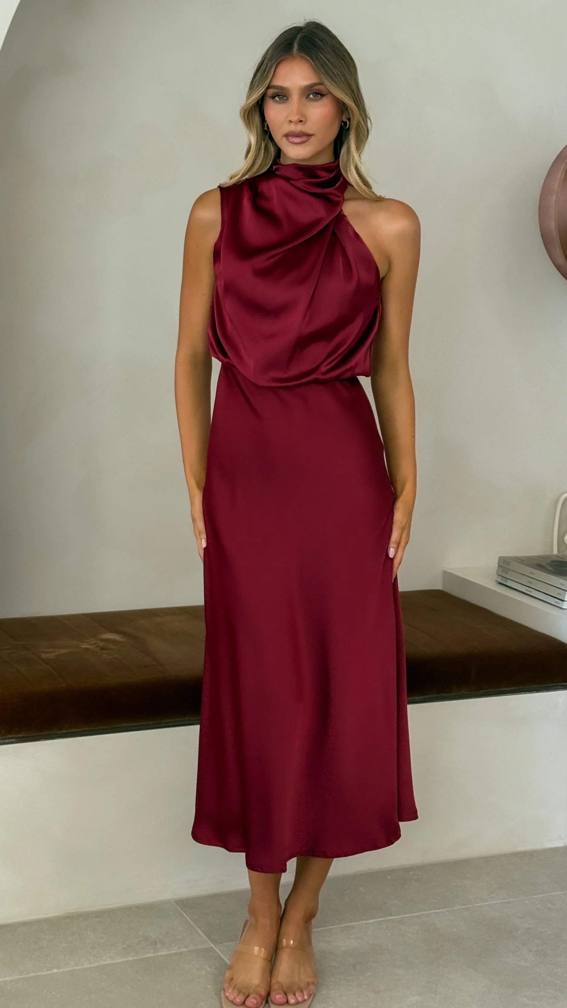 Esther Maxi Dress Wine