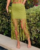 Rachelle Fringe Midi Skirt
