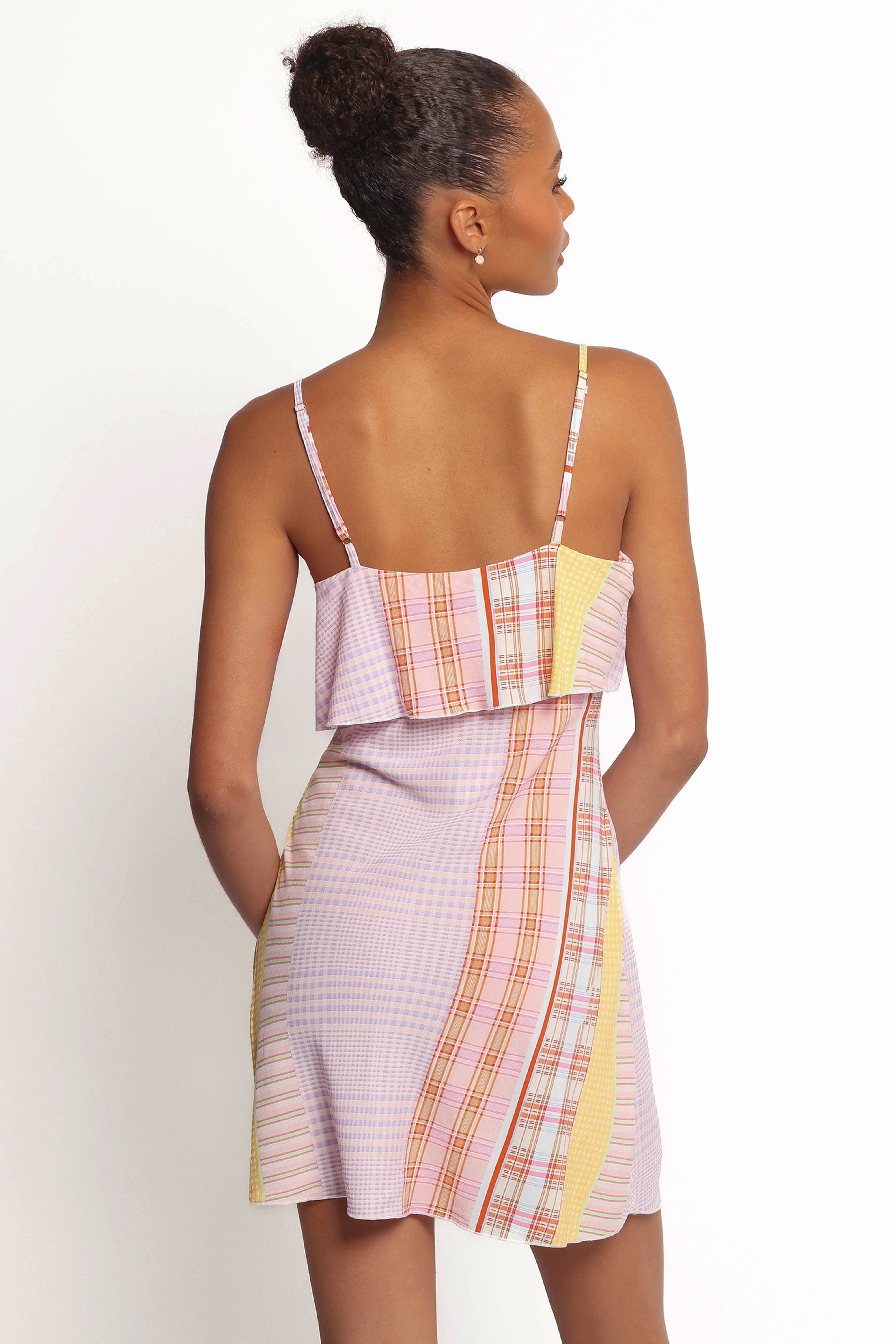 Junia Mini Dress Pink Plaid