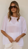 Davette Mesh T Shirt White