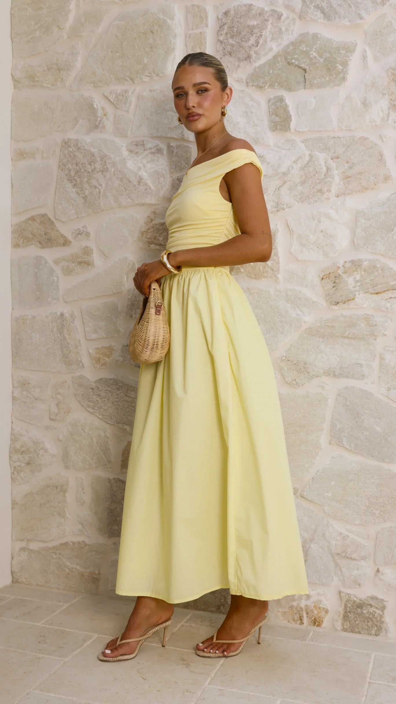 Immy Midi Dress Yellow