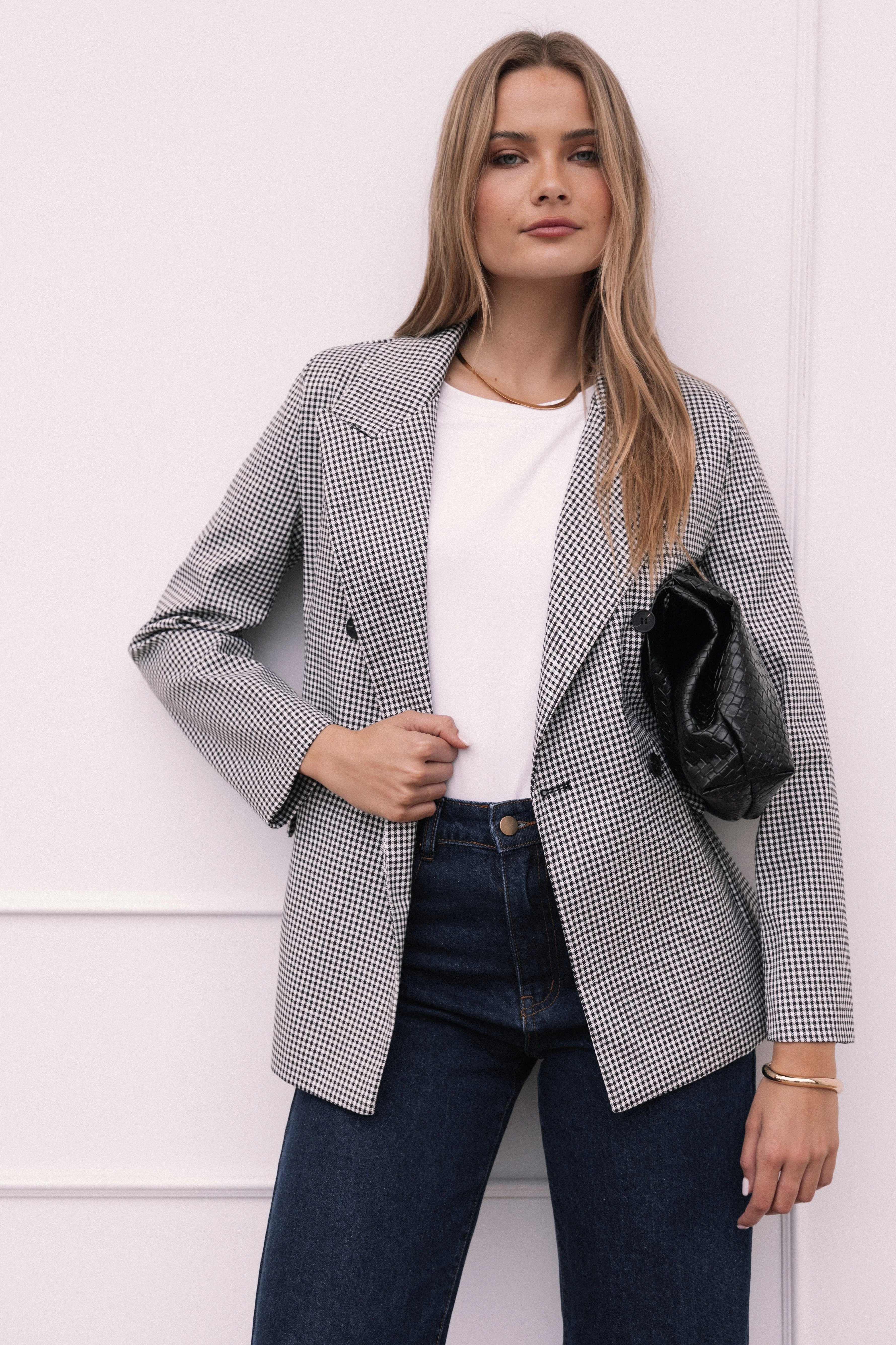 Juliette Blazer Black White