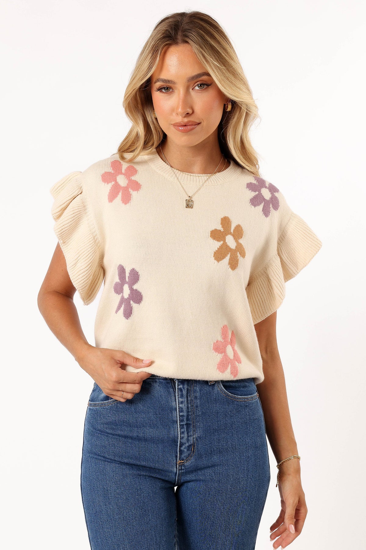 Kinsley Floral Top Cream Multi