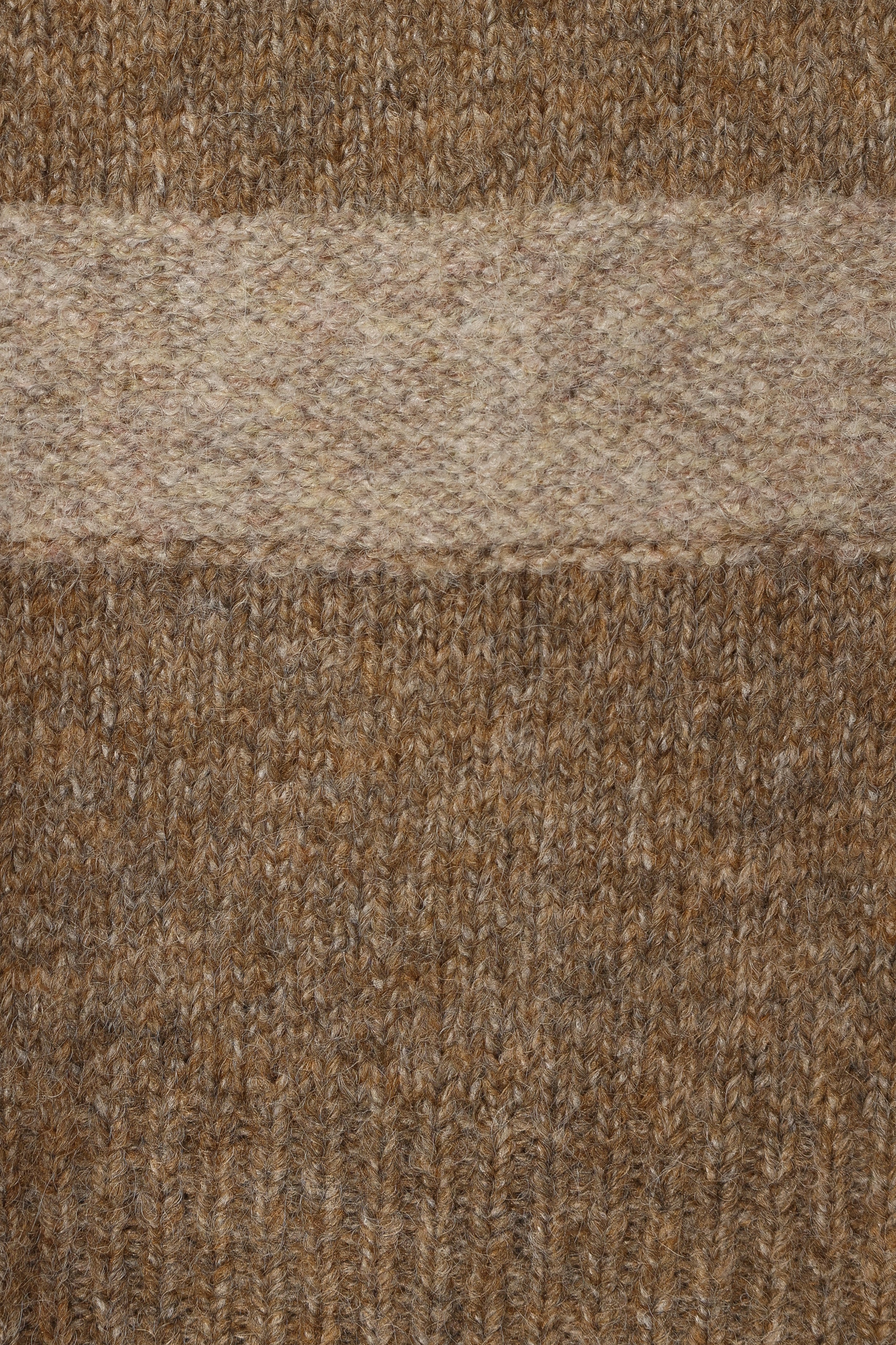 Esther Stripe Knit Sweater Brown