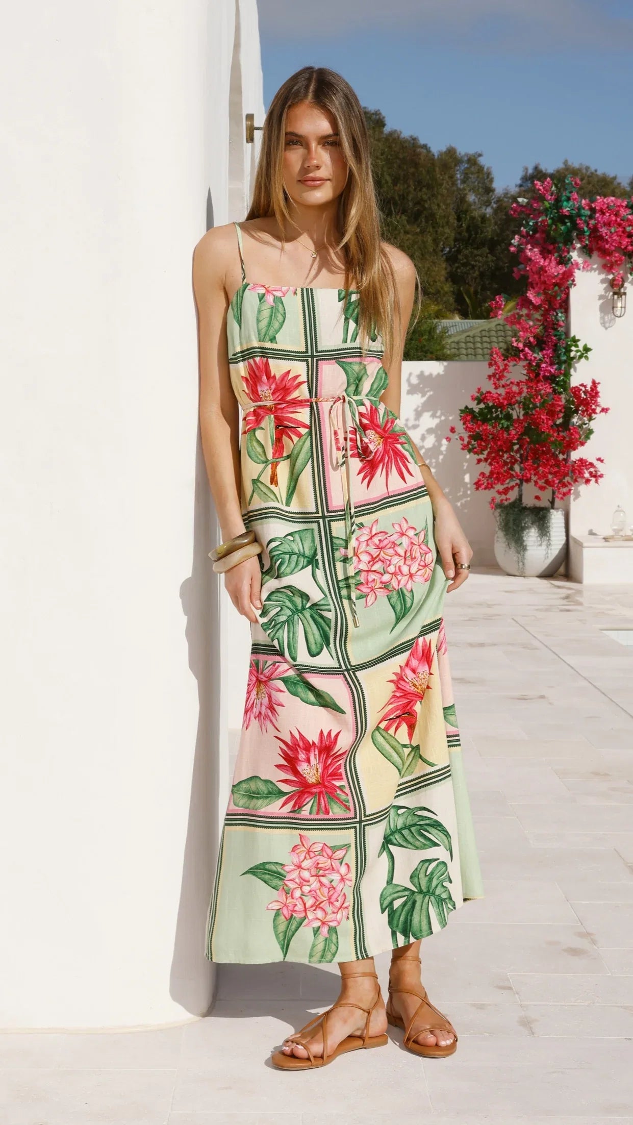 Elora Maxi Dress Tropical Bloom