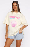 The Heart Doesnt Lie Oversized Tee Cream