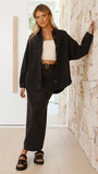 Ensley Denim Jacket Black Denim