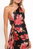 Kleo One Shoulder Maxi Dress Midnight Orchid