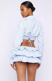 Lightening Hour Mini Skort Sky Blue