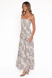Parkway Maxi Dress Cream Shells