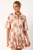 Ren Long Sleeve Mini Dress Soleil