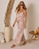 Brighton Beach Sleeveless Printed Jumpsuit