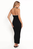 Freja Maxi Dress Cream Black