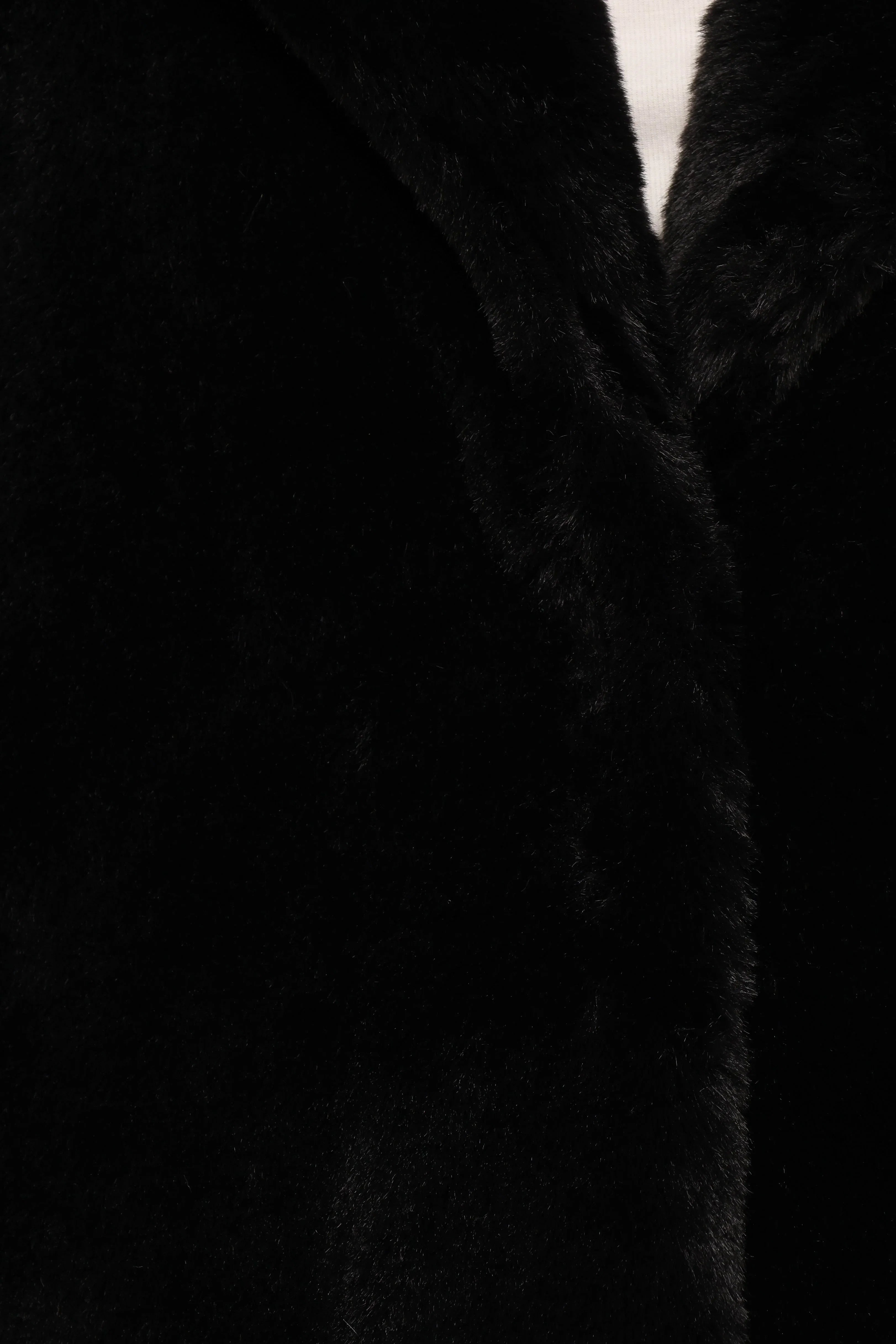Meeka Faux Fur Jacket Black
