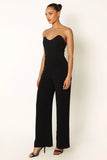 Nyla Sweetheart Jumpsuit Black