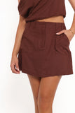 Shaw Mini Skort Chocolate Brown