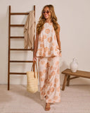Golden Cove Floral Tank Top