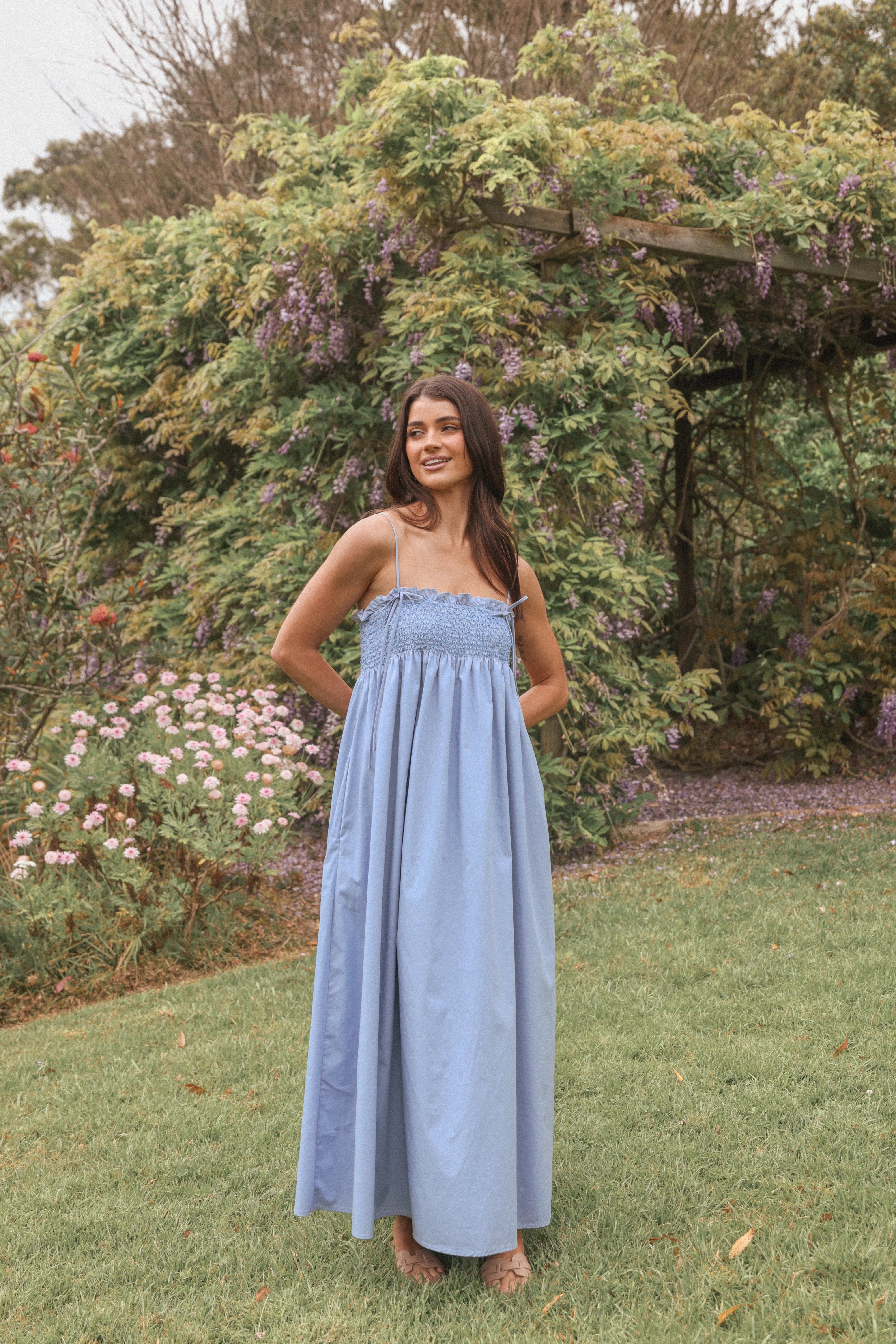 Josie Maxi Dress Cornflower Blue