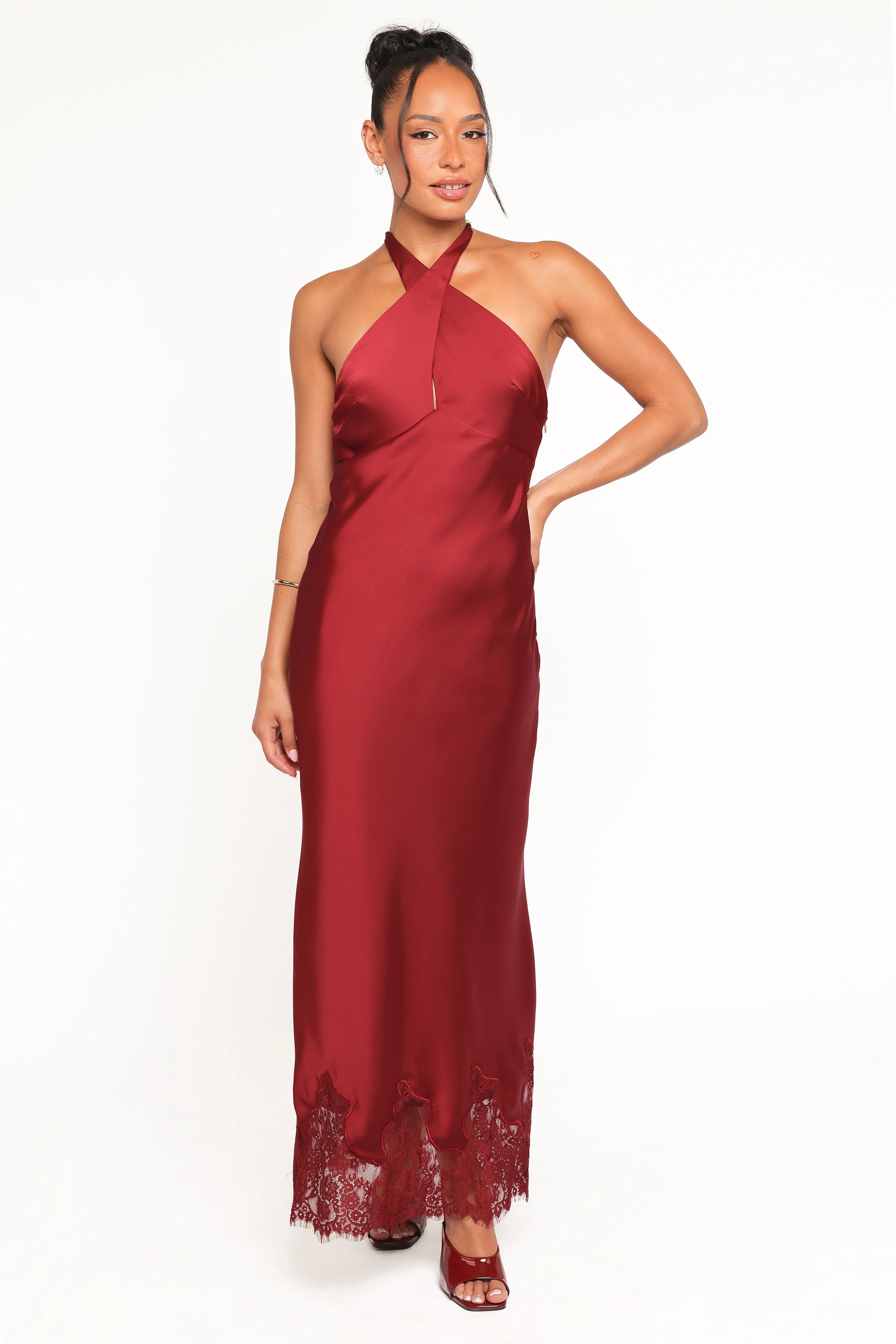 Jeannie Maxi Dress Dark Red