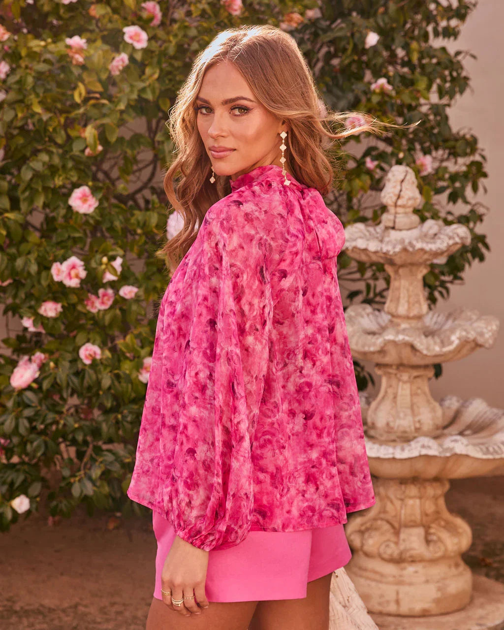 After Bloom Floral Chiffon Blouse