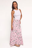 Evie Maxi Skirt Pink Floral