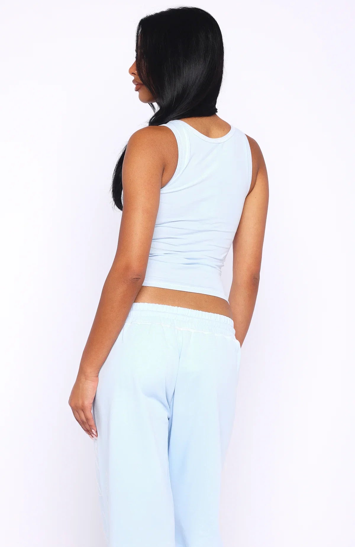 Dont Need Anyone Tank Top Baby Blue