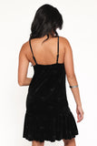 Eileen Mini Dress Black Velvet