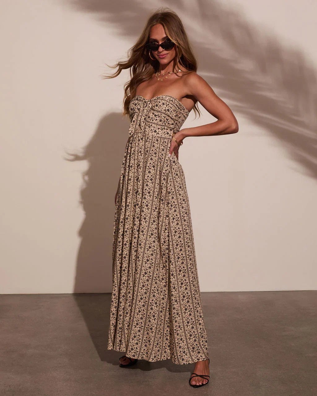 Kemie Strapless Floral Jumpsuit