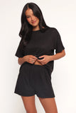 Granger Knit Short Set Black