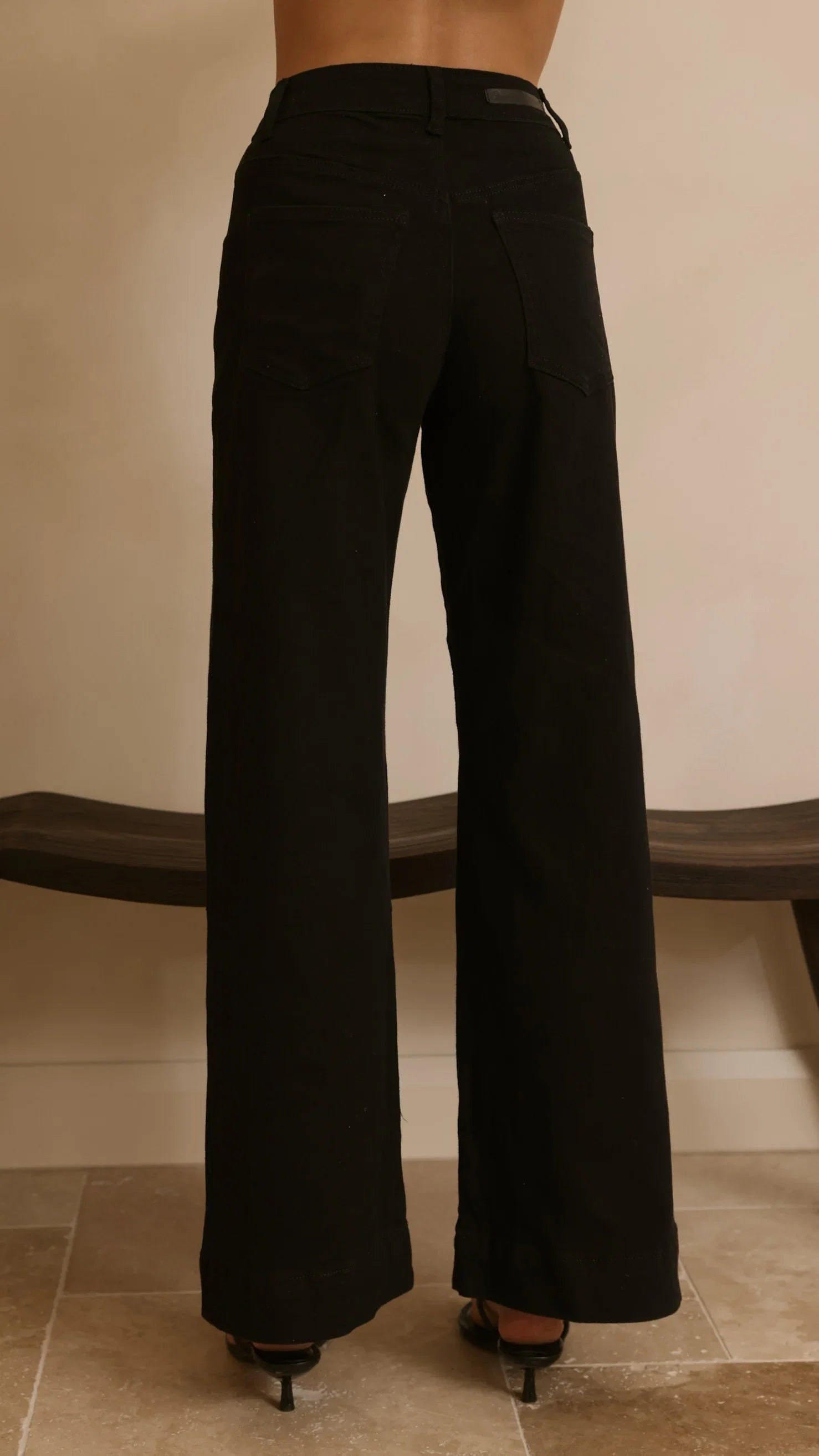 Zandra Wide Leg Jeans Black