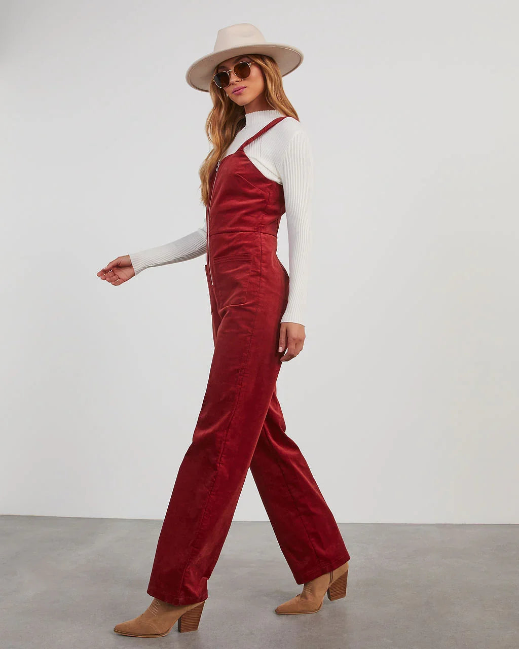 Zachary Corduroy Sleeveless Jumpsuit