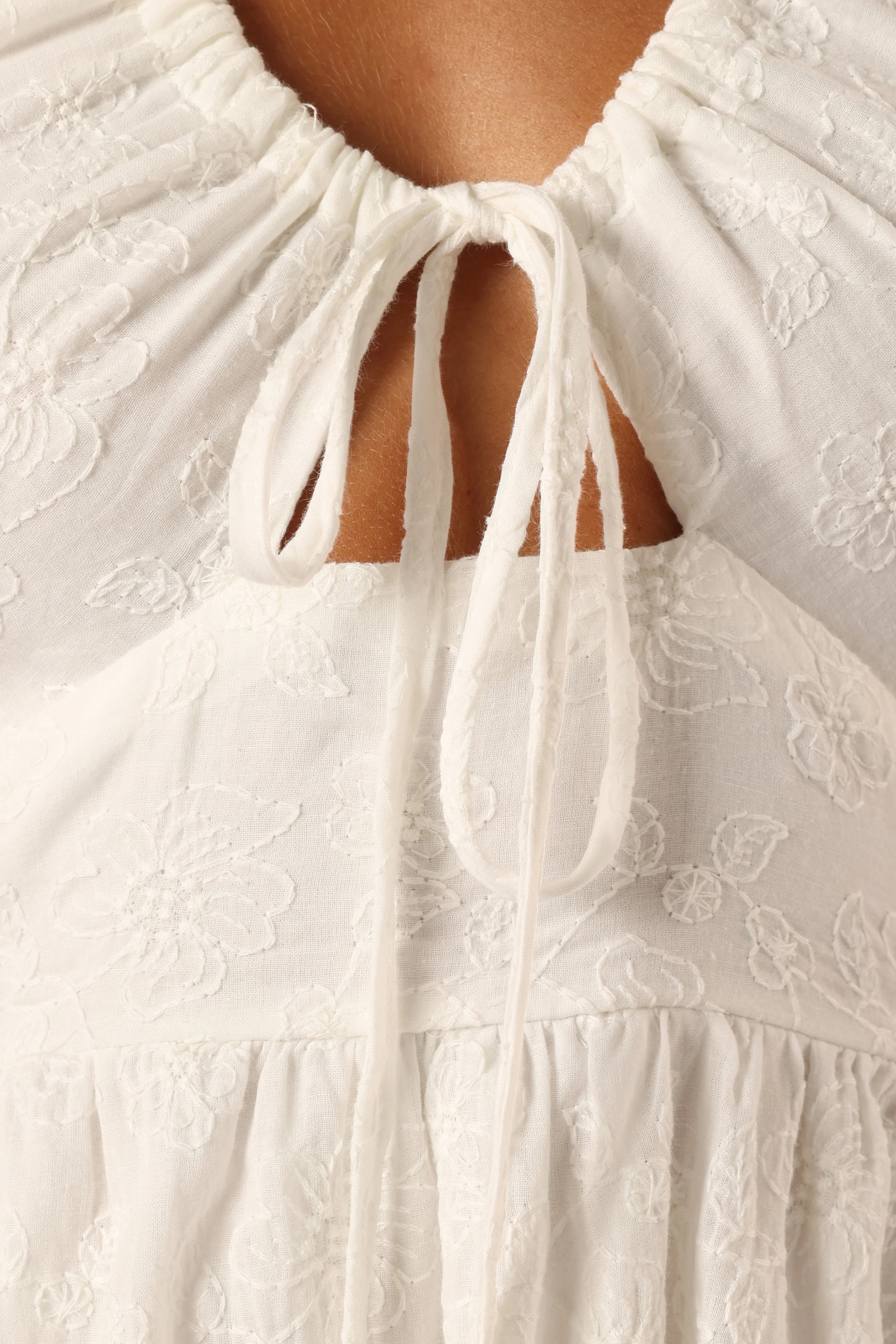 Rilie Halterneck Mini Dress White