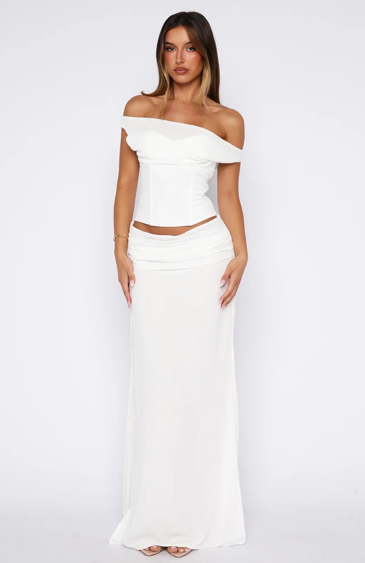 Unavailable Energy Maxi Dress White