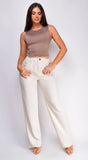 Cora Linen Pants Beige