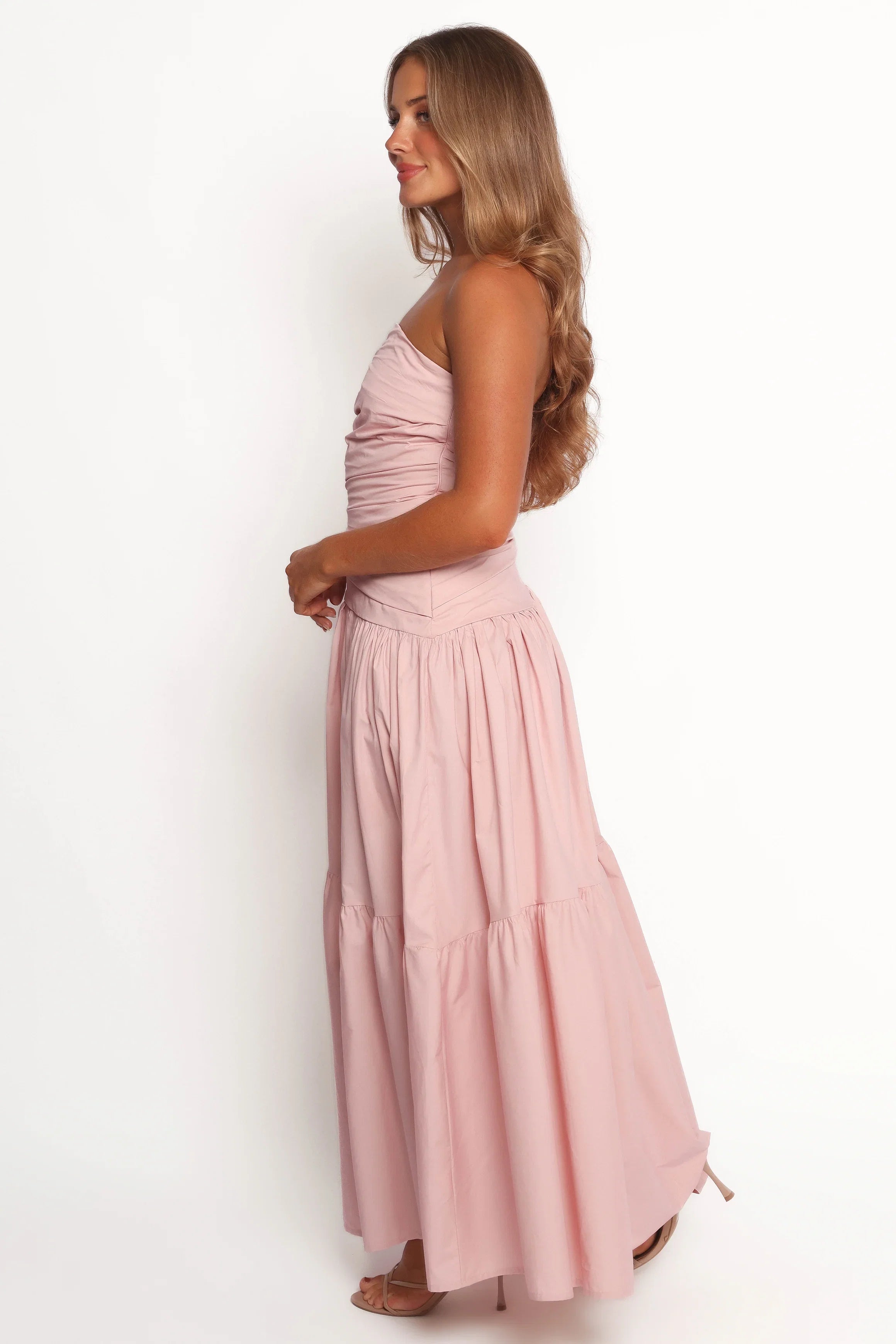 Blanche Strapless Maxi Dress Orchid