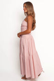 Blanche Strapless Maxi Dress Orchid