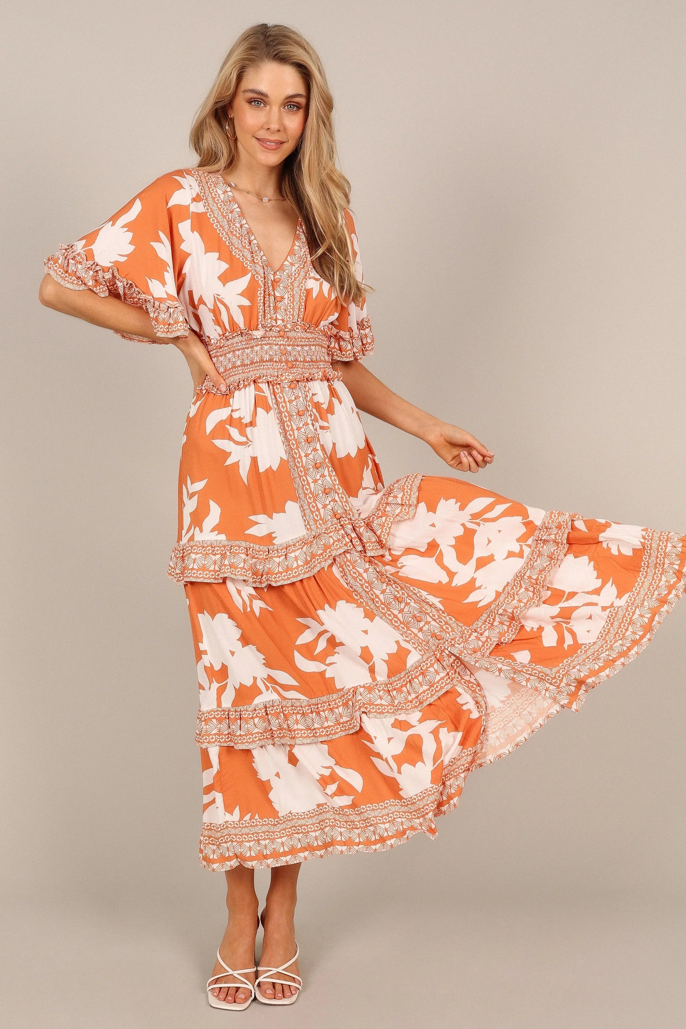 Silvio Maxi Dress Orange