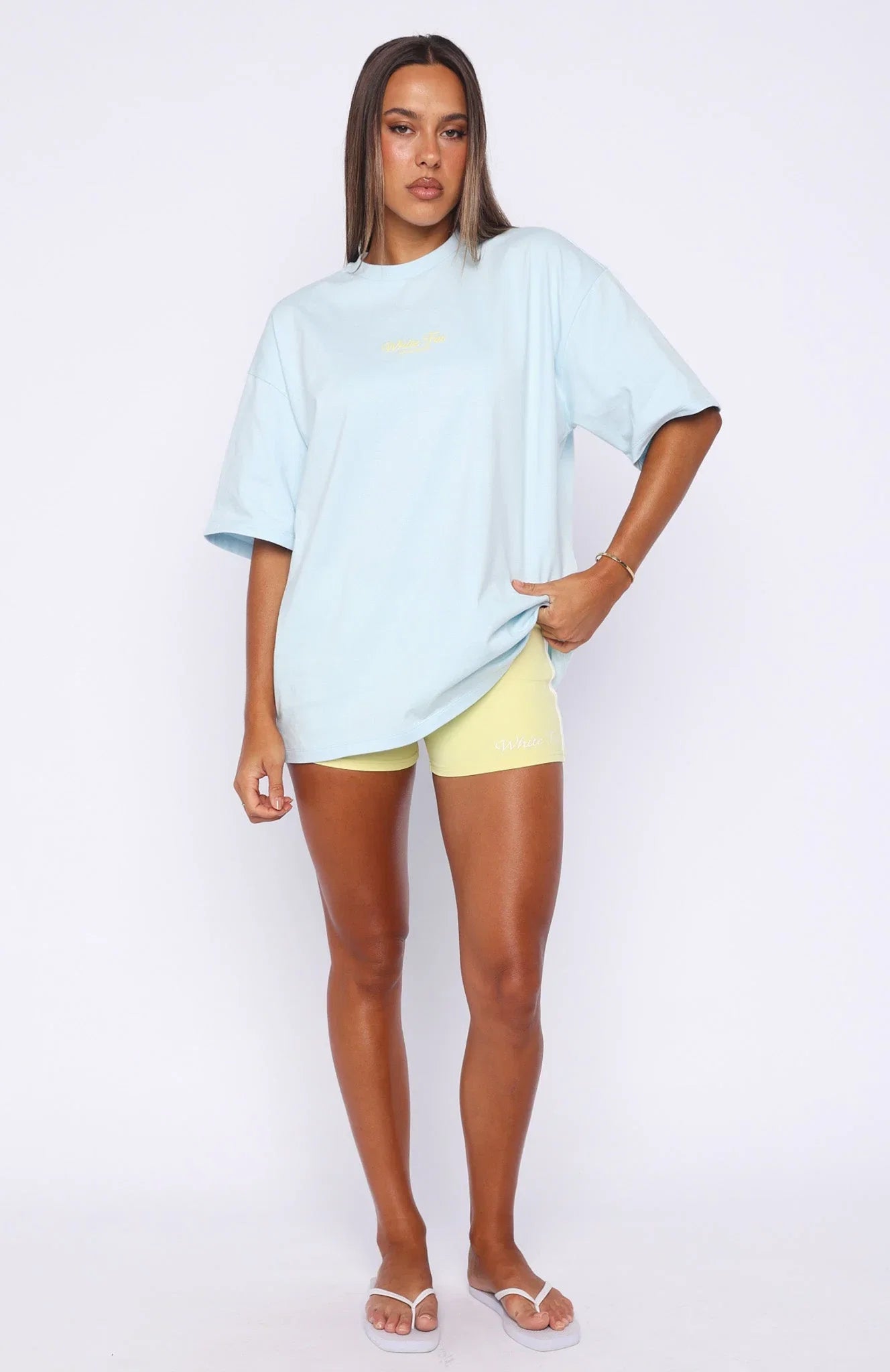Verano Sixteen Azurra Oversized Tee Blue