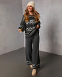 Sleighbell Snow Fair Isle Knit Pant
