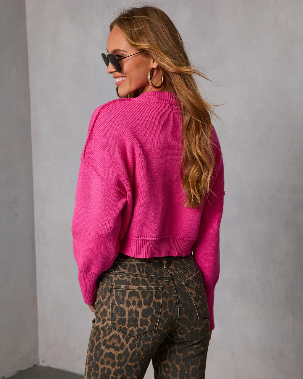 Elouise Cropped Crewneck Sweater